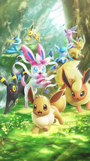#イーブイフレンズ が勢揃い！？💕6月26日（木）に『 #ポケポケ 』の新しいテーマ拡張パック「 #イーブイガーデン 」が登場🌼 Eeveelution, assemble! 💕 All-New Themed Booster Pack ‘EEVEE GROVE’ coming to Pokémon TCG Pocket on 26th June 🌼 #イーブイ #シャワーズ #サンダース #ブースター #エーフィ #ブラッキー #リーフィア #グレイシア #ニンフィア #ポケモン #ポケットモンスター #ポケモンカードゲーム #ポケカ #Eevee #Vaporeon #Jolteon #Flareon #Espeon #Umbreon #Leafeon #Glaceon #Sylveon #Pokemon #Pokémon #PokemonCards #PokémonTradingCardGamePocket #EeveeGrove