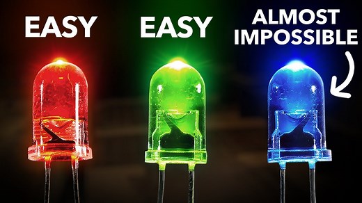 Why Blue LED Lights Were So Much More Difficult to Create Than Red or Green LEDs