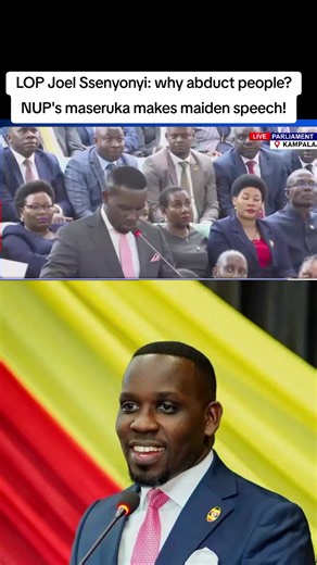 LOP Joel Ssenyonyi maiden speech: why abduct people? NUP's Maseruka explained
