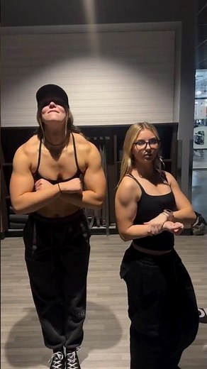Muscle Girls BATTLE it out! #shorts #duet