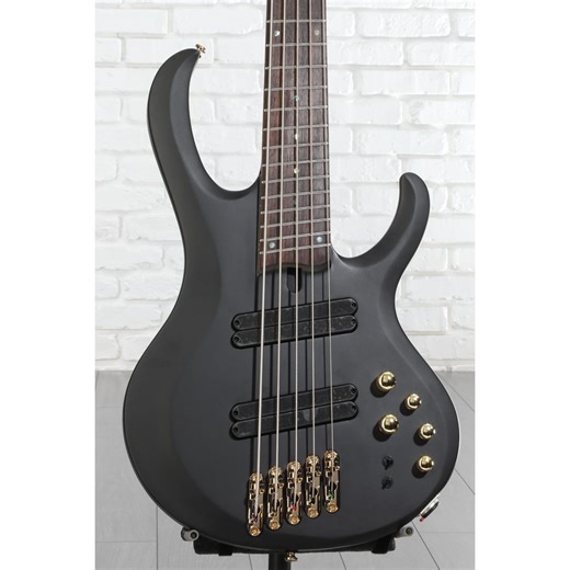 BTB Bass Workshop BTB605LM 5-string Electric Bass Guitar - Black Flat