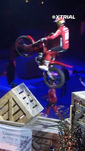 Not on the first try? Then on the second!🍾 #xtrial #XTrialAND #motorbike #stunt #bikelover #trials