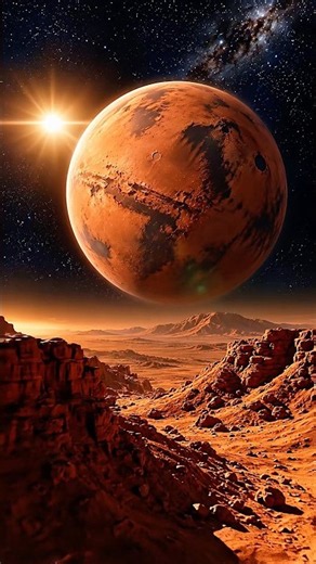 Mars From Above 🔴 | Secrets of the Red Planet #Shorts