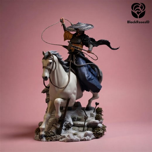 Atsu Ghost of Yotei Samurai 3D Model | Horse Statue, Kusarigama (digital Download) - Etsy