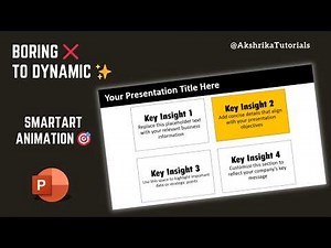 PowerPoint Animation Tutorial - Transform Boring Bullet Points to SmartArt 2025