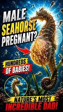 Male Seahorse Gives Birth to Hundreds of Babies! #SeahorseFacts #ScienceFacts #SPClasses