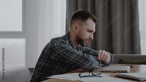 Confused angry young man frustrated by online problem, casual businessman looking, hate not working computer system, annoyed with spam messages