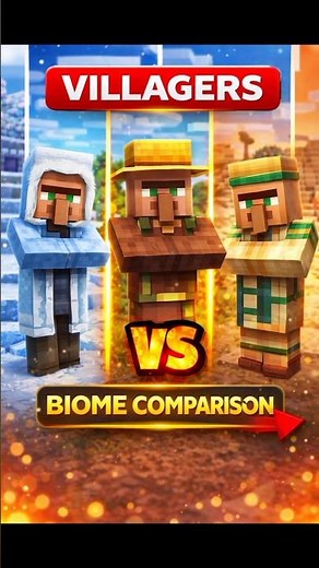 Minecraft all villagers comparison #minecraftshorts #gamingzhilakai