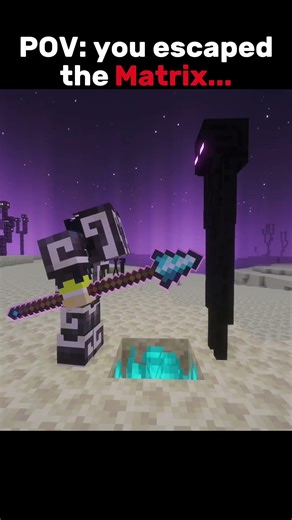POV: you escaped the Matrix... #minecraft