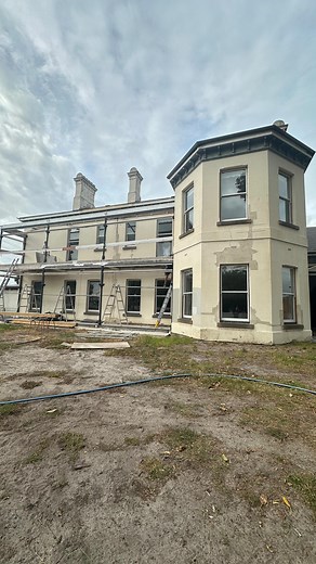 8K views · 381 reactions | Restoration & reconstruction of the north eastern verandah has finally started again with the help of two of our most valuable trades @mark.crisafulli & @steveclarkcarpentry . Soo many of you have asked when the externals of the home would start matching the refreshed internals of the home. I can finally say we are underway. | Heatherbrae1854 | Facebook