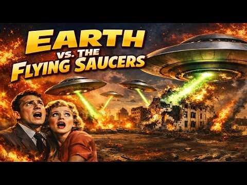 Earth vs. the Flying Saucers (1956) | Full Movie | Classic Sci-Fi UFO Invasion HD