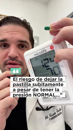¿Por qué no debes dejar la pastilla si tu presión está 120/80