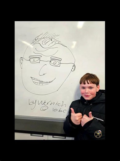 Drawing of Mr Ong by Wernich #mrongmathslessons