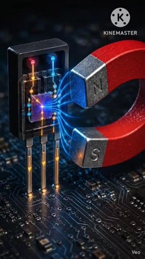 😳 How Does a Hall Effect Sensor Work? ⚡ | 3D Animation