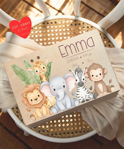 Baby Keepsake Box, Personalized Wooden Box, Personalized Birth Gift, Christening Gift, Wooden Baby Box, Baby Gift, Keepsake Box - Etsy