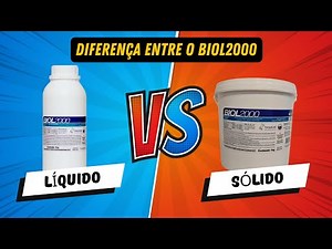 Qual a diferença do Biol2000 Líquido para o Biol2000 sólido? Quando devo usar o Biol2000 Líquido?