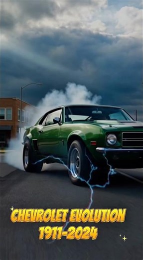 Chevrolet Evolution: 1911-2024 🇺🇸 #shorts #chevrolet #camaro