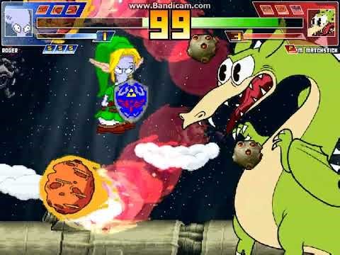 MUGEN battle #7748: Aliens vs Cuphead Bosses #2