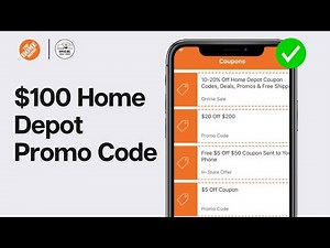$100 Home Depot Promo Code 2024 | Home Depot Coupon Code (WORKING)