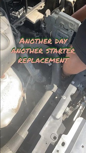 Changing a starter in a Nissan Altima