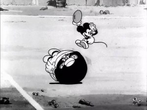 Giving it the ol’ college football try. | Mickey Mouse
