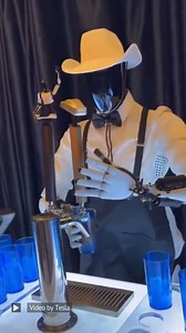 6.1K views · 51 reactions | The Tesla Optimus bot serving drinks at the Tesla 'We, Robot' Event. Video Credit: Tesla #tesla #teslabot #robots #engineering #technology | Wevolver.com | Facebook