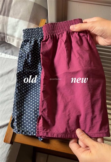 Old vs. New Huga Boxer Shorts Comparison