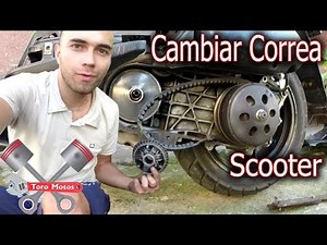 ⚠️ Como Cambiar Correa Y Dados Scooter Agility - moto