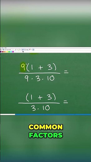 Simplify Fractions Master Cross Cancellation Now! #math #maths #fractions #algebra #education