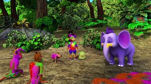 Holi Hai !! With splashes of color and water sprays,here's #Appu with his friends wishing you a vibrant and HAPPY HOLI! #AppuTheYogicElephant #Appuseries #BeLikeAppu | Appu