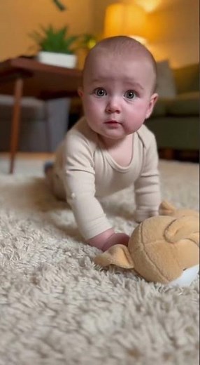 Baby Sneezes So Loud It Scares Themself