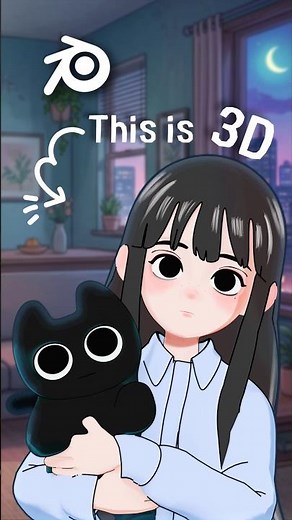 2D Cartoon Character in Blender / 블렌더로 2D 캐릭터 만들기