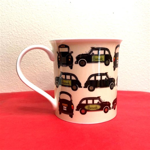 Vintage Harrods RR Taxi Cab Mug, Fine Bone China, London, Made in England, Advertising Mug, Collector Java Coffee Cups, Luxury Shop Mug. - Etsy
