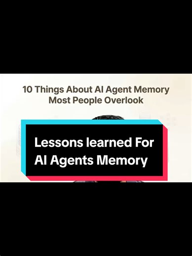 Lessons learned For AI Agents Memory #ai #aiagents #ai #programming #chatgpt