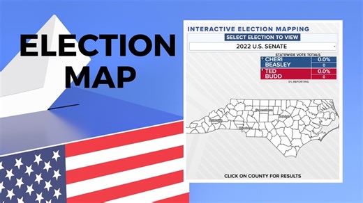 Election Map | County-by-county results in North Carolina