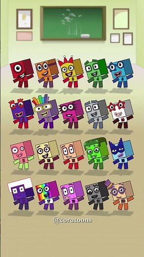 Numberblocks Cha Cha Slide Dance Animate 1-20#numberblocks #numberblockschallenge #fypシ #fyp