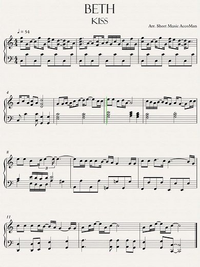 Kiss Beth Piano #shorts