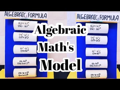 Algebraic Identities working model|Algebraic Model|Maths working model|Algebraic Identities Project