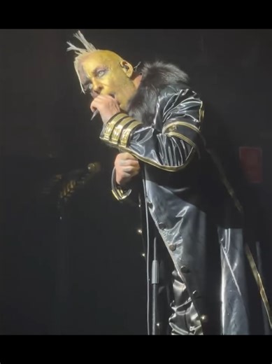 Rammstein's Till Lindemann Performs Unique Microphone Act