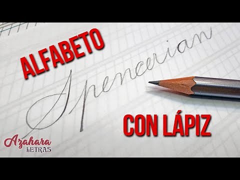 ✍️ How to Write SPENCERIAN Calligraphy with PENCIL ✏️ (Lowercase Alphabet + Pencil)