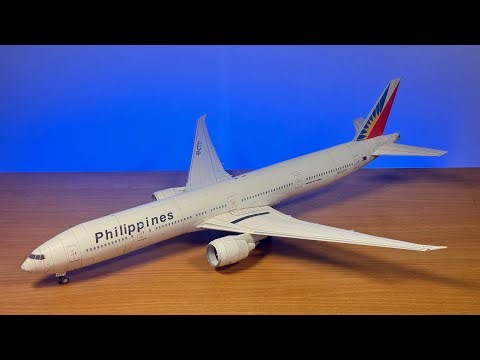 Philippine Airlines Boeing 777-300ER Papercraft (Citycraft template) | Alvarez Papercraft