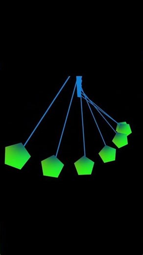 Modern Pendulum Motion Graphic Smooth Gradient Physics Animation