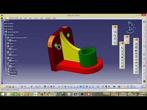 Catia V5 : Full Bearing Bracket Tutorial