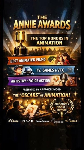 🎬 What Are the Annie Awards? | Animation’s Highest Honour Since 1972 Explained