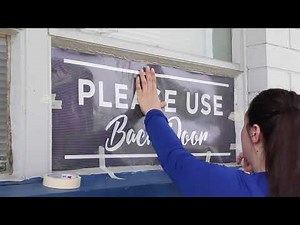 How to Apply Perforated Window Graphics