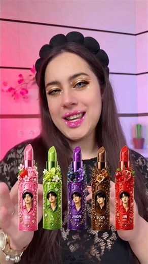 BTS Lipstick Color Check❤️‍🔥💄Which one did you like? #lipstick #challenge #bts #btsarmy #beauty