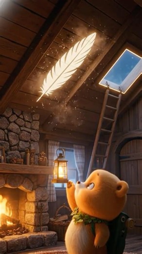 The Feather on the Roof 🪶 | Cozy Cabin Bear | Week 12 Day 1
