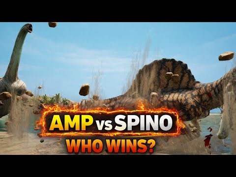 Ampelosaurus vs Spinosaurus – Brutal Fight in Path of Titans