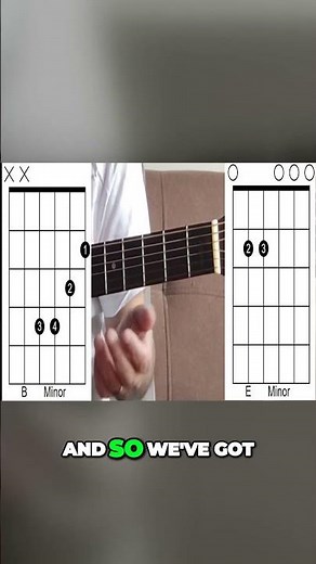 Mastering the Tricky E minor to B minor Chord Transition #guitarlesson #guitarchords #daveruchpaul