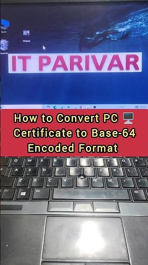 Convert Any Certificate to Base64 in 30 Seconds. #base-64 #certificate #windows #itparivar #shorts